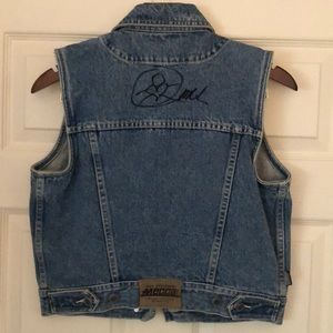Autographed Michael Franti Denim Vest
